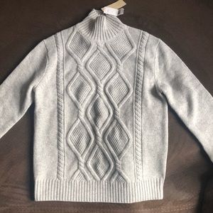 Banana Republic Cable-Knit Mock-Neck Sweater